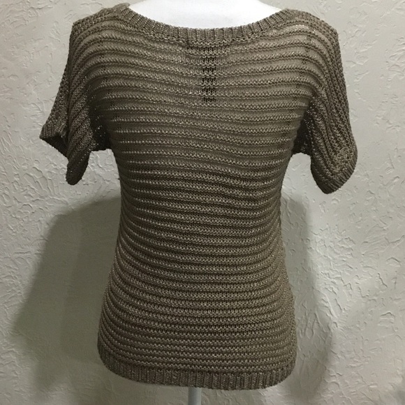 Lauren by Ralph Lauren brown crocheted top size XS - Picture 5 of 7